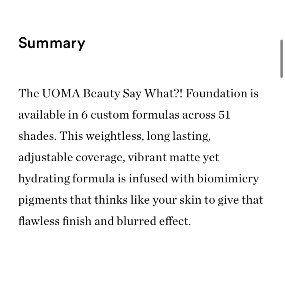 Uoma Foundation New No Box